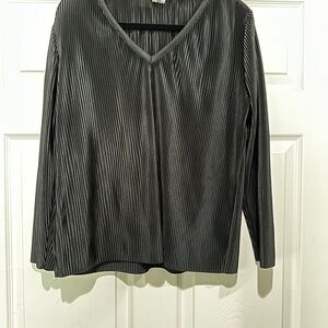 Perceptions union made Gray Pleated Relaxed Skirt‎ Set